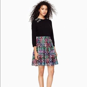 kate spade Black and Multicolor Mini Skirt
